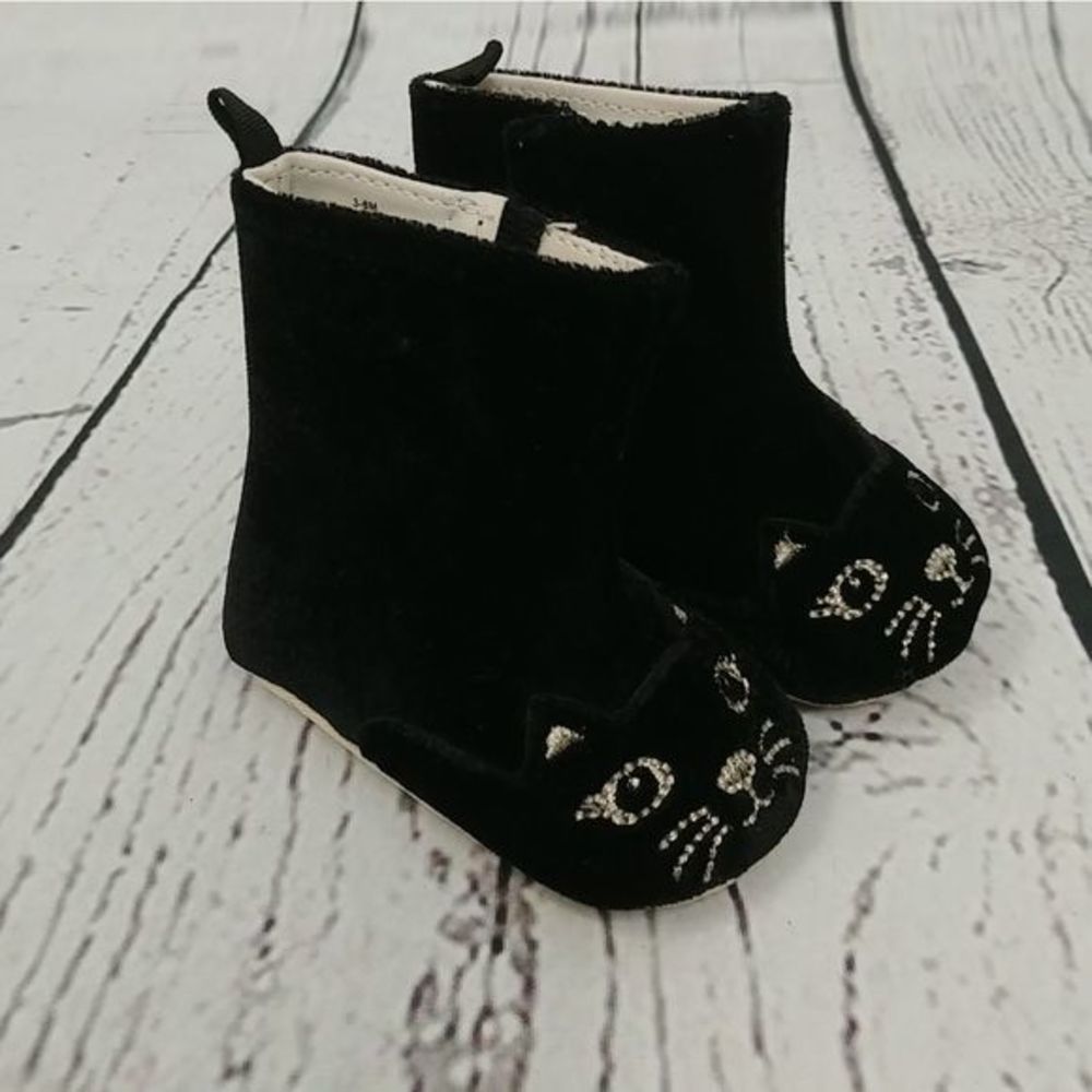 Old Navy‎ Black Cat Infant Boots - Picture 2 of 6
